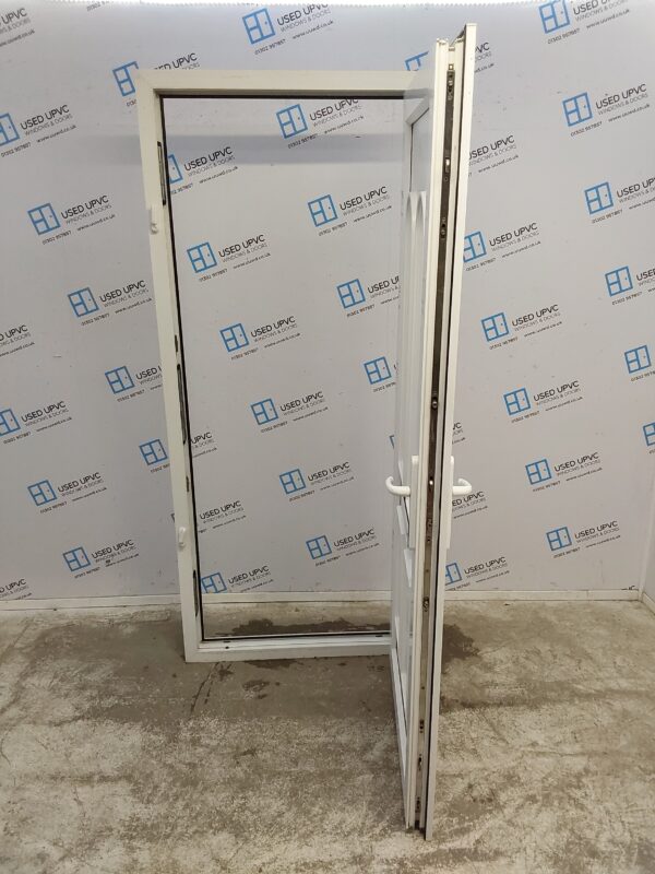 Used White Upvc Front Door 910mm x 2045mm (Reduce To 895mm) 0226 - Image 3