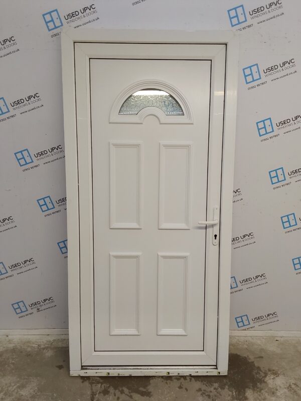 Used White Upvc Back Door (Outwards Opening) 995mm x 2070mm 0130 - Image 6