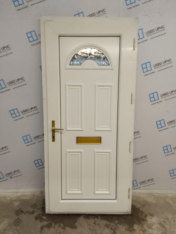 Used White Upvc Front Door 915mm x 1990mm 0122 - Image 2
