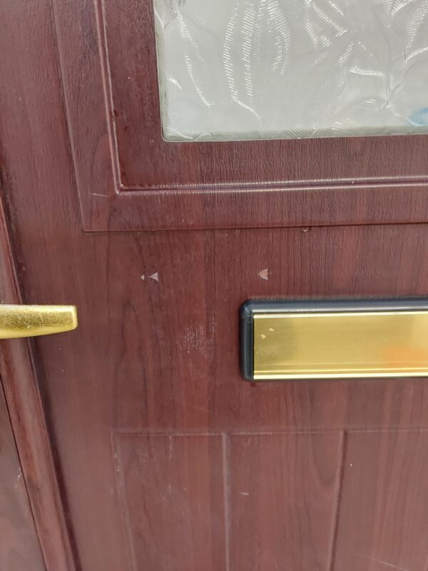 Used Rosewood Upvc Front Door 935mm x 2080mm (Reduce To 895mm x 2060mm) 0063 - Image 10