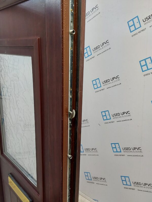Used Rosewood Upvc Front Door 935mm x 2080mm (Reduce To 895mm x 2060mm) 0063 - Image 4