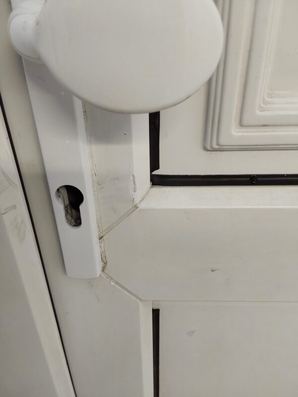 Used White Upvc Back Door 845mm x 2030mm 0054 - Image 10