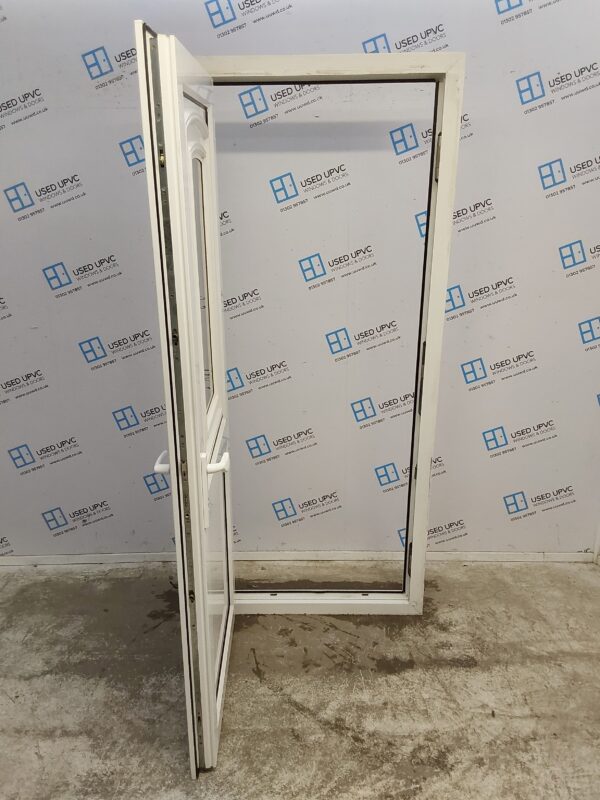 Used White Upvc Back Door 845mm x 2030mm 0054 - Image 3