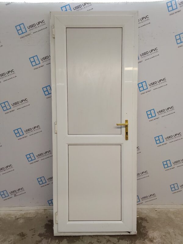 Used White Upvc Back Door 870mm x 2285mm 0008 - Image 2