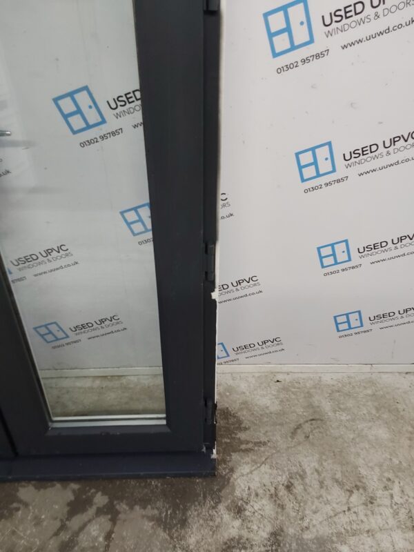 Used Anthracite Grey Upvc French Doors 1285mm x 2105mm EA10 - Image 11