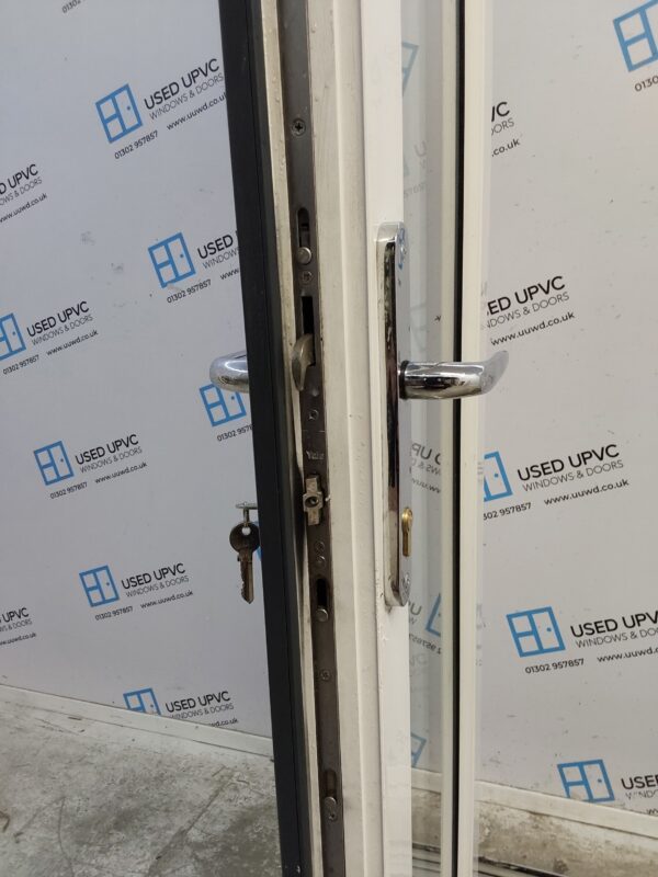 Used Anthracite Grey Upvc French Doors 1285mm x 2105mm EA10 - Image 4