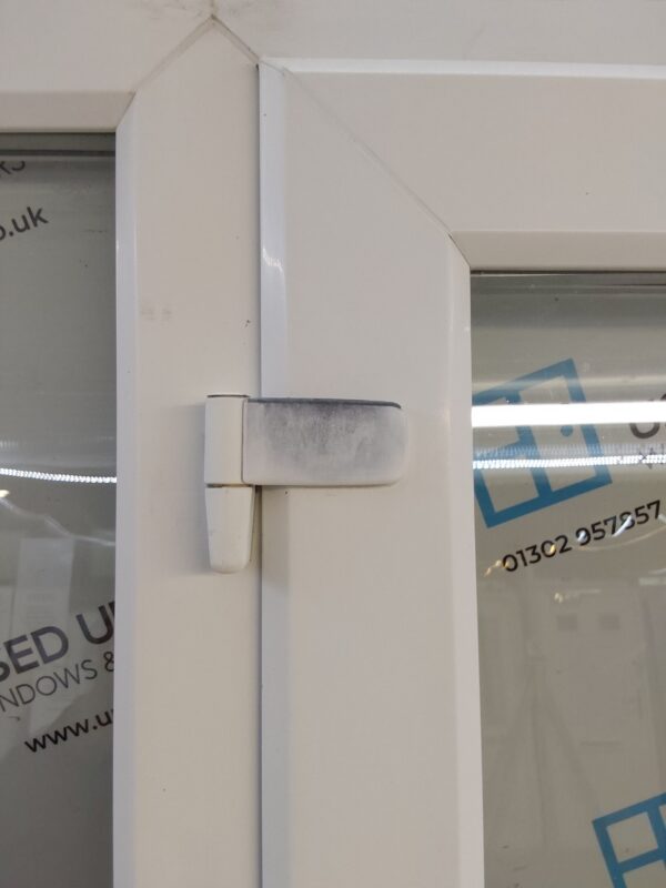Used White Upvc French Doors And Side Panels 2105mm x 2095mm EA9 - Image 11