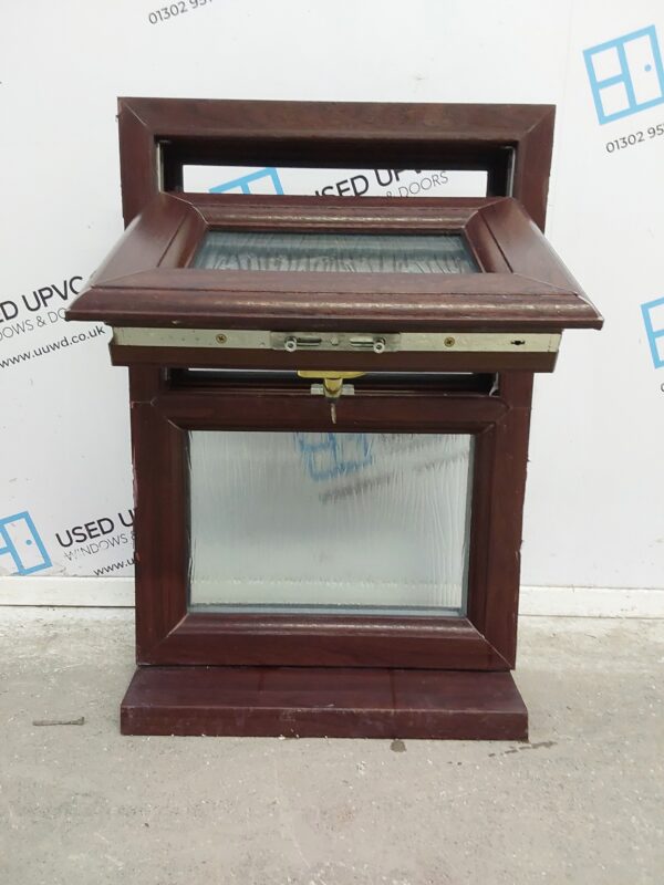 Used Rosewood Upvc Window 460mm x 670mm W0197 - Image 3