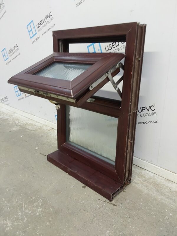 Used Rosewood Upvc Window 460mm x 670mm W0197 - Image 4