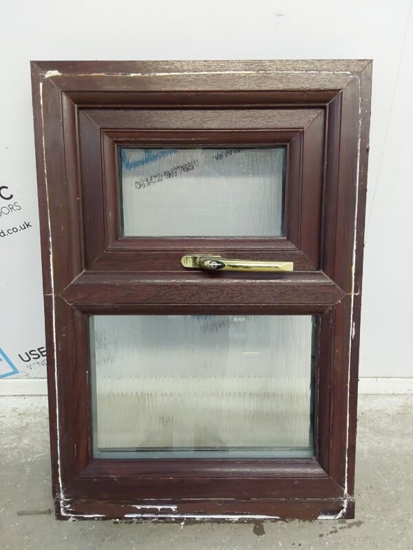 Used Rosewood Upvc Window 460mm x 670mm W0197 - Image 2