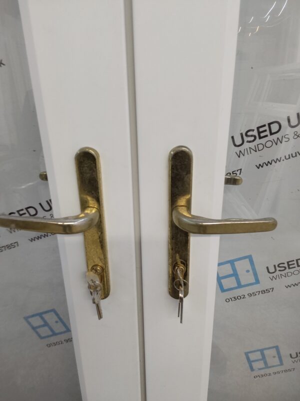 Used White Upvc French Doors 1125mm x 2075mm EA2 - Image 7