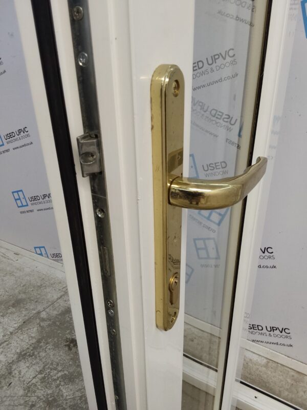 Used White Upvc French Doors 1125mm x 2075mm EA2 - Image 9