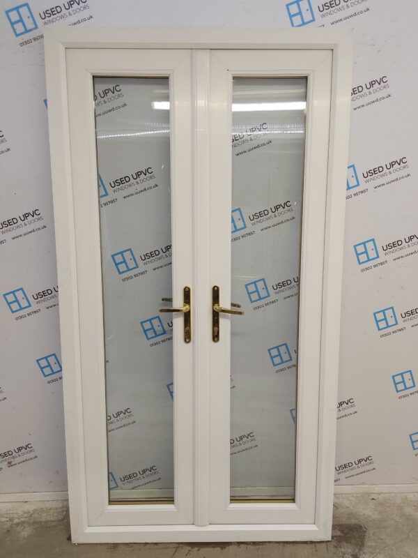 Used White Upvc French Doors 1125mm x 2075mm EA2 - Image 2