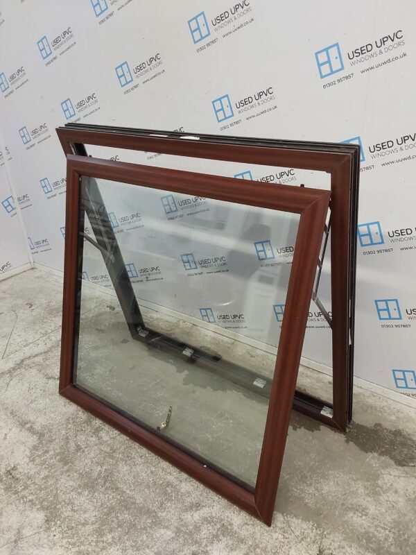 Used Woodgrain Upvc Window 1230mm x 1190mm LW0116 - Image 3