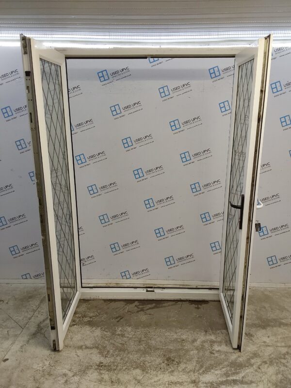 Used White Upvc French Doors 1470mm x 2230mm EA1 - Image 4
