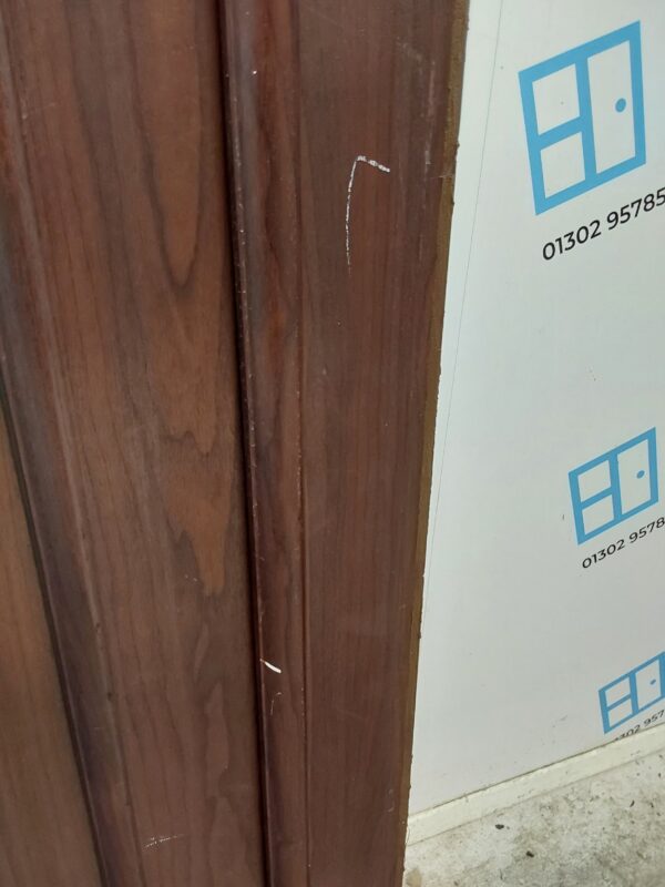 Used Rosewood Upvc Back Door 845mm x 2100mm 0764 - Image 4