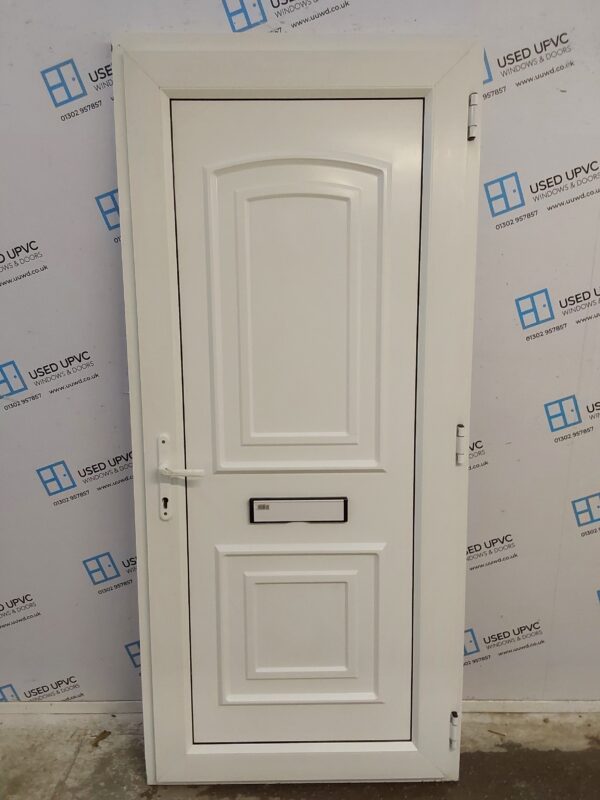 Used White Upvc Front Door 925mm x 2055mm 0339 - Image 2