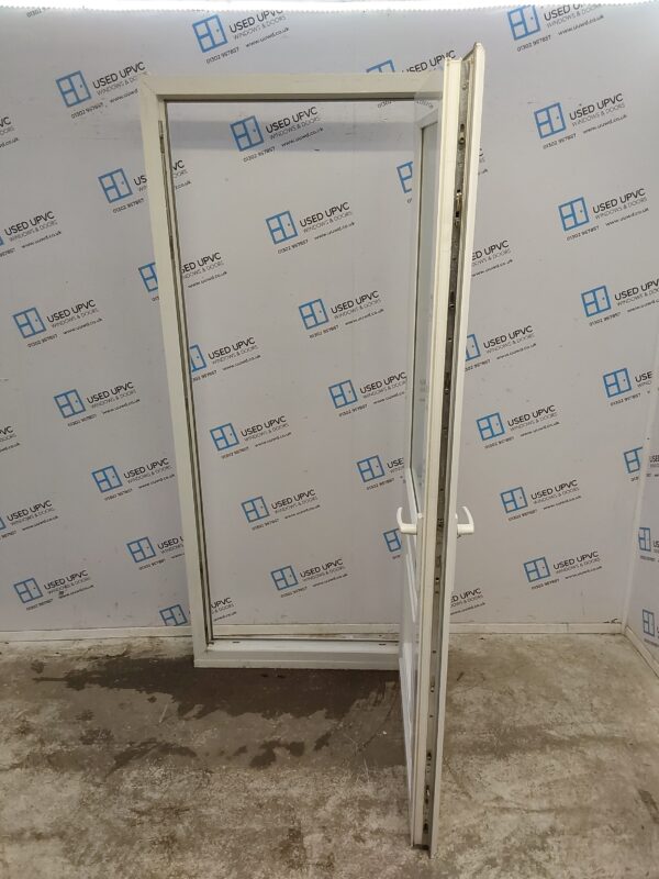 Used White Upvc Back Door 895mm x 2090mm 0453 - Image 3