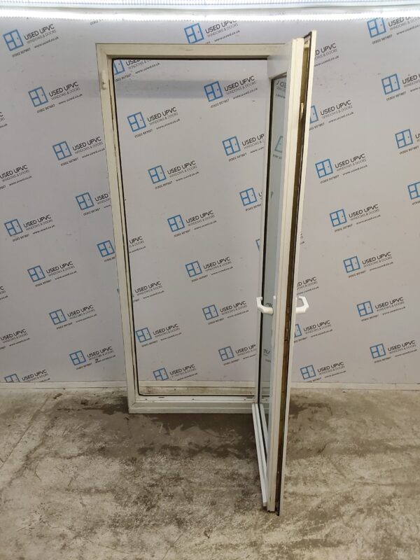 Used White Upvc Full Glass Back Door 900mm x 2135mm 0555 - Image 3