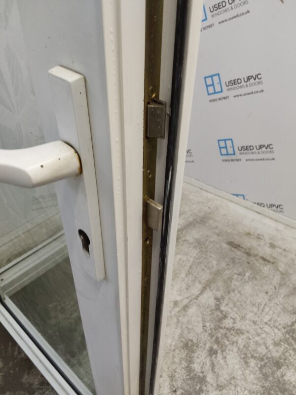 Used White Upvc Full Glass Back Door 900mm x 2135mm 0555 - Image 8