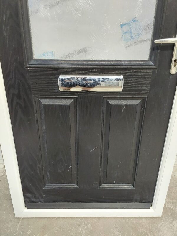 Used Black Composite Front Door 950mm x 2405mm 0680 - Image 7