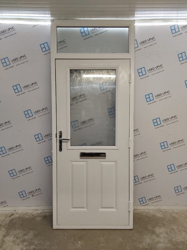 Used Black Composite Front Door 950mm x 2405mm 0680 - Image 2