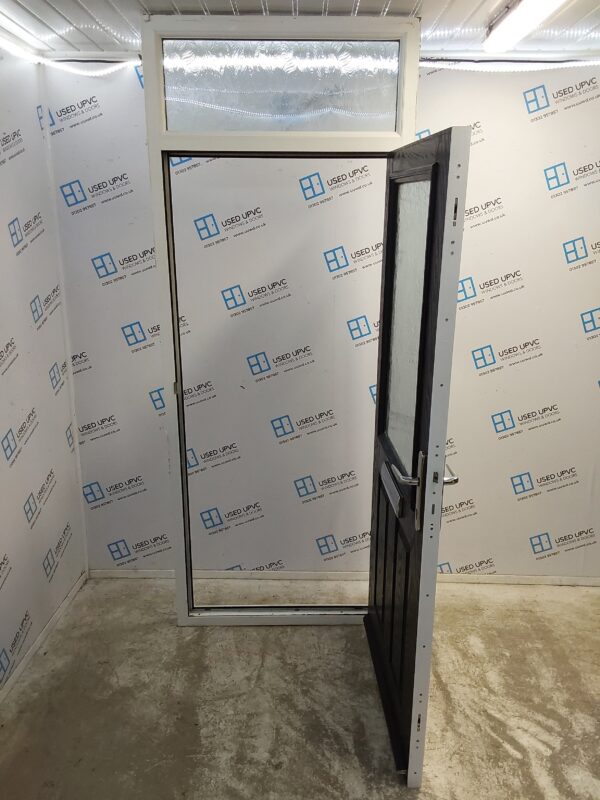 Used Black Composite Front Door 950mm x 2405mm 0680 - Image 3