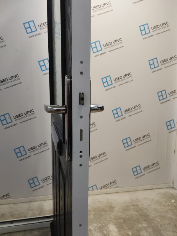 Used Black Composite Front Door 950mm x 2405mm 0680 - Image 5