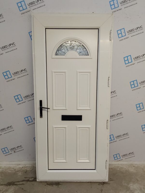 Used White Upvc Front Door 920mm x 2050mm 0584 - Image 2