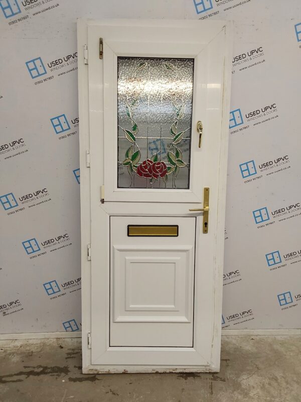 Used White Upvc Stable Door 850mm x 2055mm (Reduce To 810mm) 0441 - Image 2
