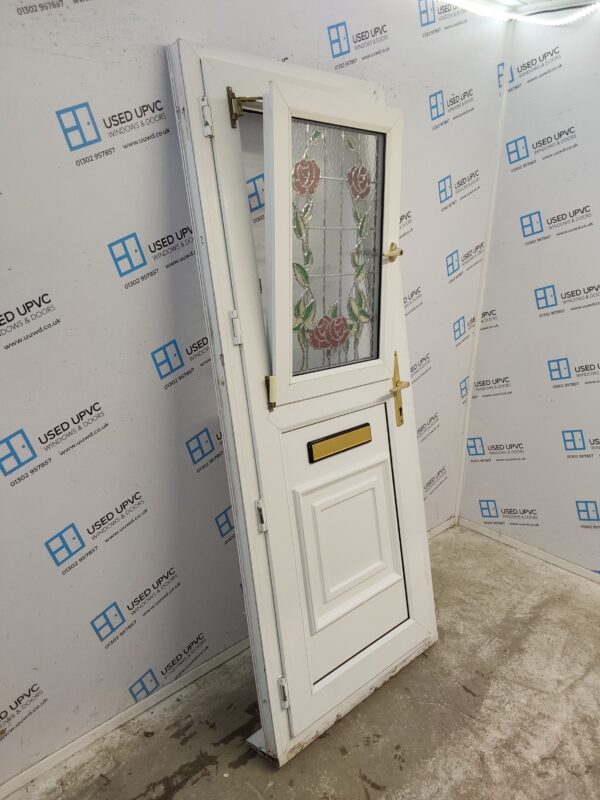 Used White Upvc Stable Door 850mm x 2055mm (Reduce To 810mm) 0441 - Image 3