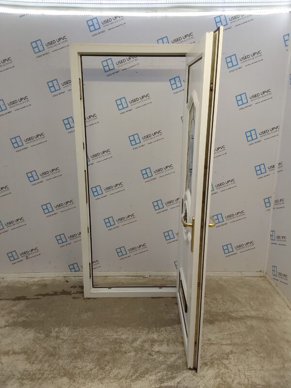 Used White Upvc Front Door 900mm x 2050mm 0765 - Image 3