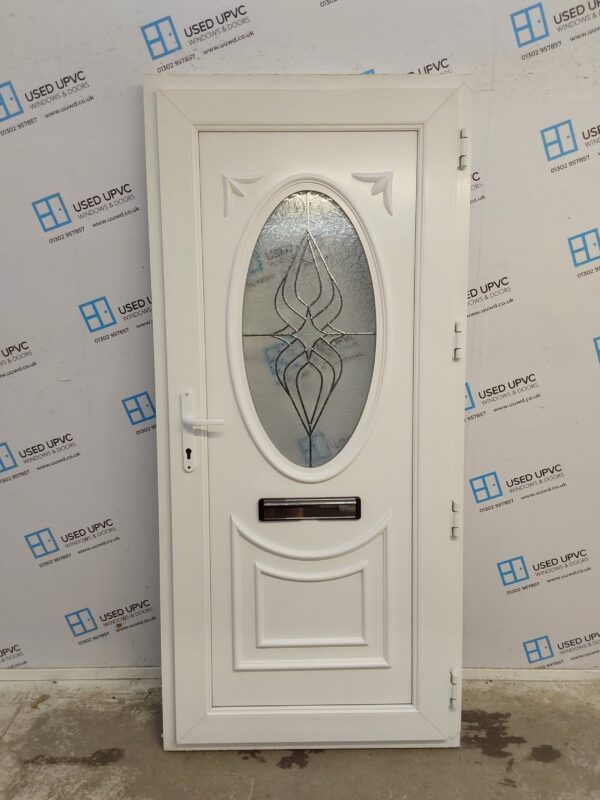 Used White Upvc Front Door 925mm x 2020mm 0120 - Image 2