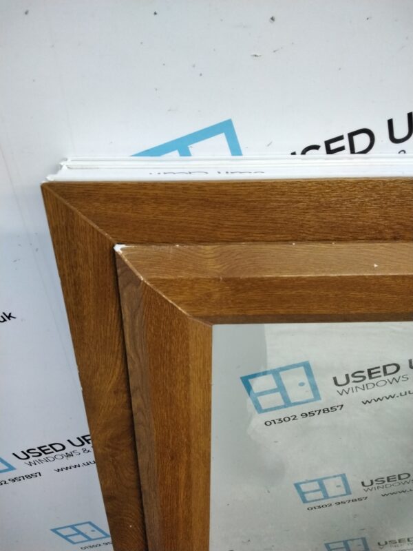 Used Oak Upvc Window 625mm x 1065mm C3007 - Image 5