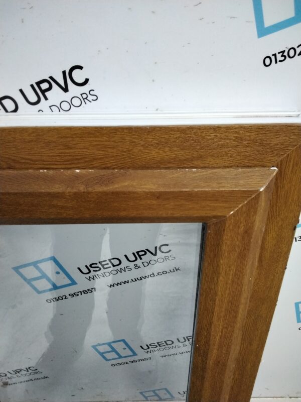 Used Oak Upvc Window 625mm x 1065mm C3007 - Image 4