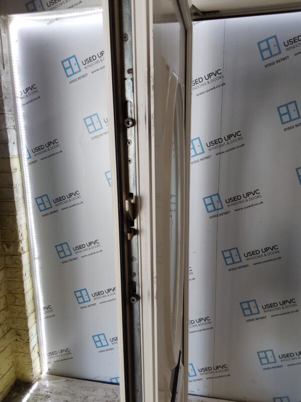 Used White Upvc Front Door And Toplight (Outwards Opening) 1020mm x 2840mm 0831 - Image 3