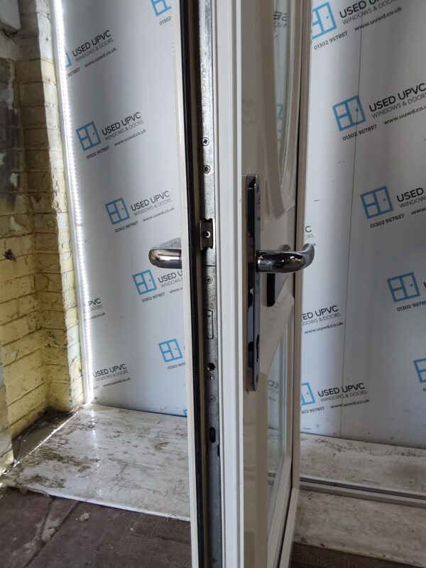 Used White Upvc Front Door And Toplight (Outwards Opening) 1020mm x 2840mm 0831 - Image 4