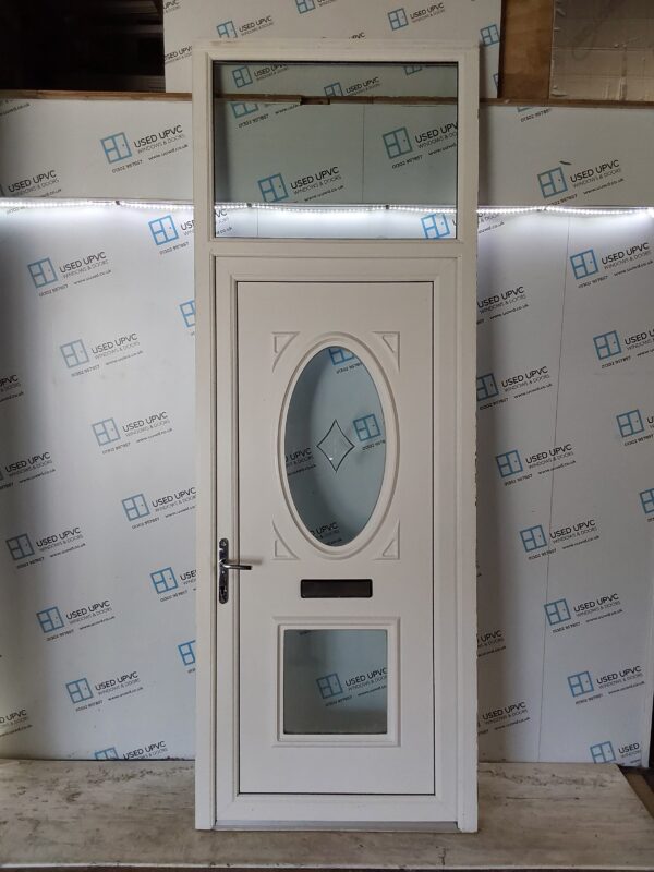 Used White Upvc Front Door And Toplight (Outwards Opening) 1020mm x 2840mm 0831 - Image 6