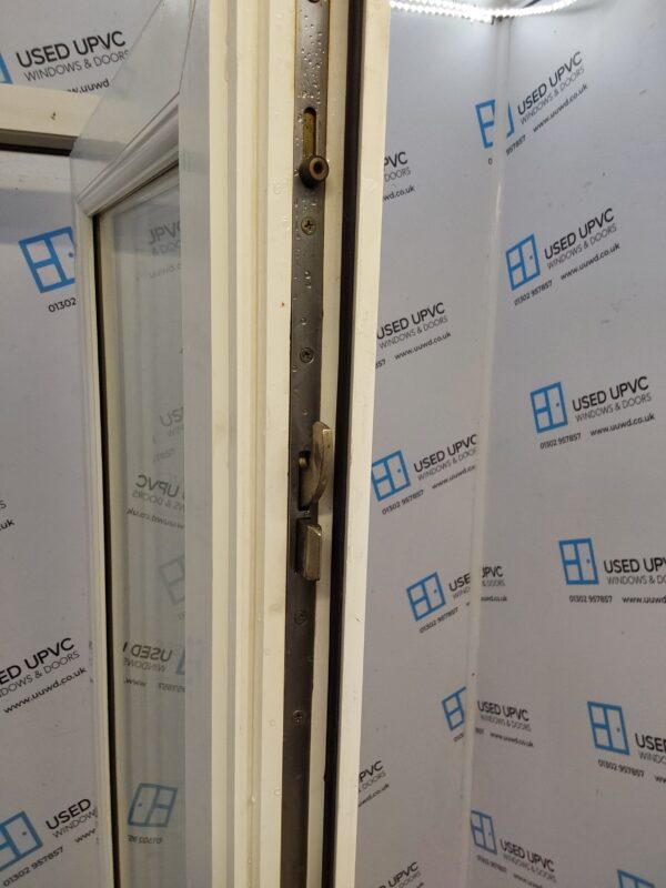 Used White Upvc French Doors 1490mm x 2020mm EA9 - Image 3
