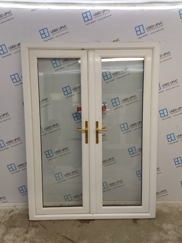 Used White Upvc French Doors 1490mm x 2020mm EA9 - Image 6
