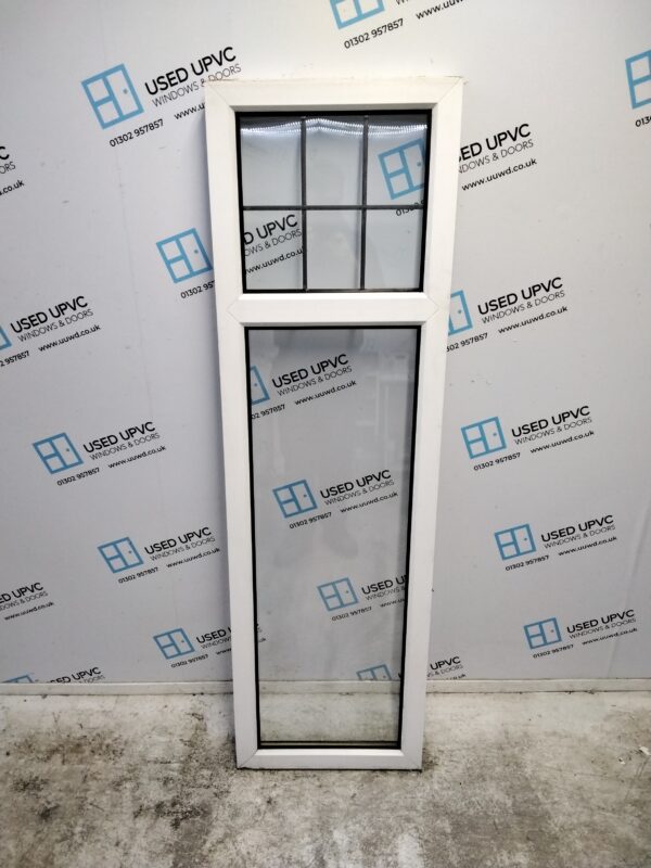 Used White Upvc Window 485mm x 1630mm C3013