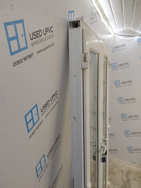 Used White Upvc French Doors 1245mm x 2120mm EA12 - Image 8