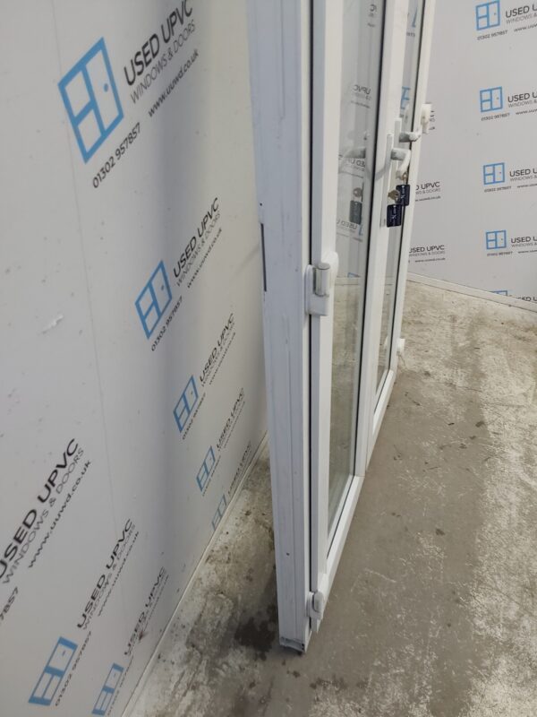 Used White Upvc French Doors 1245mm x 2120mm EA12 - Image 9