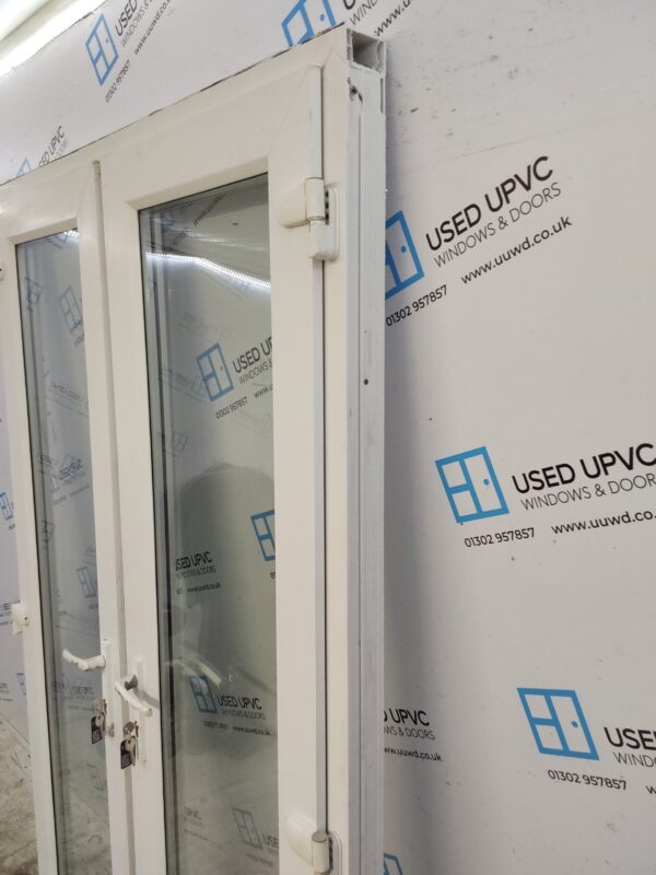 Used White Upvc French Doors 1245mm x 2120mm EA12 - Image 10