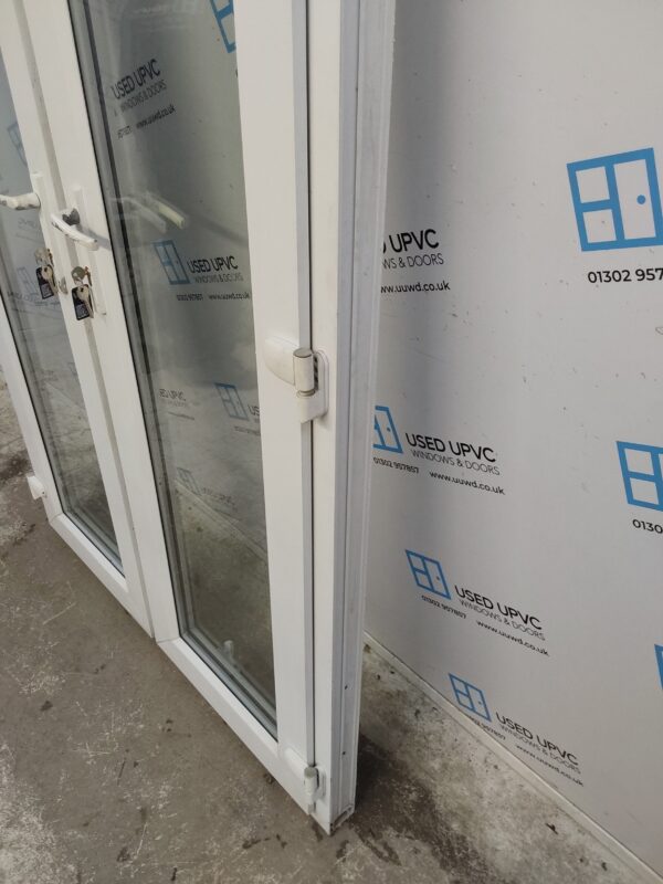 Used White Upvc French Doors 1245mm x 2120mm EA12 - Image 11