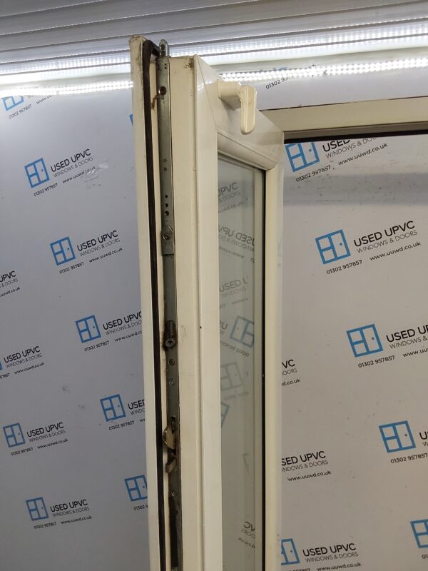 Used White Upvc French Doors 1245mm x 2120mm EA12 - Image 3