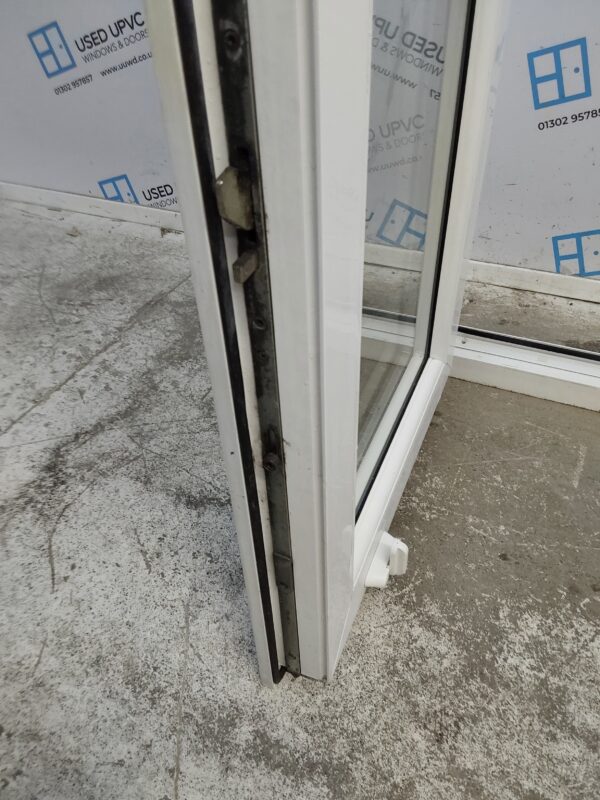 Used White Upvc French Doors 1245mm x 2120mm EA12 - Image 5