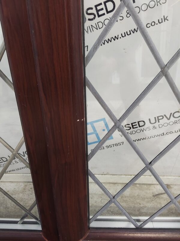 Used Rosewood Upvc Window 1190mm x 1045mm LW0135 - Image 5
