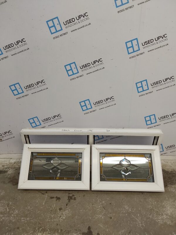Used White Upvc Window 1190mm x 405mm C3032 - Image 2