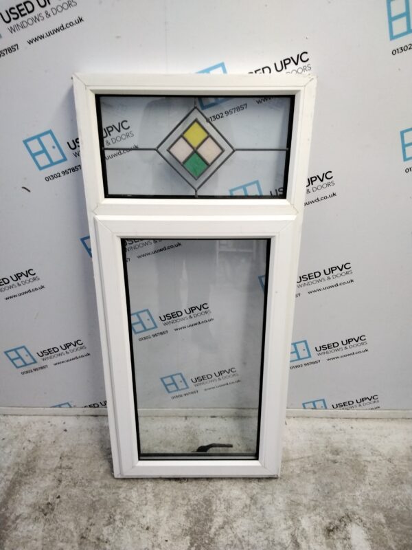 Used White Upvc Window 605mm x 1340mm C3035
